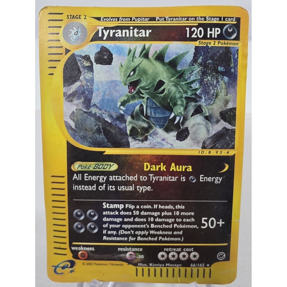 Tyranitar 66/165 Expedition Base Set Reverse Holo Rare LP